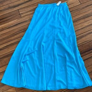 Ann Taylor silk/satin like maxi skirt- evening skirt
